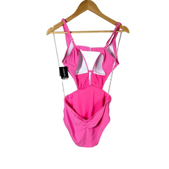 BAR III Draped Monokini Swimsuit Size XL Candy KISS - Picture 4 of 4